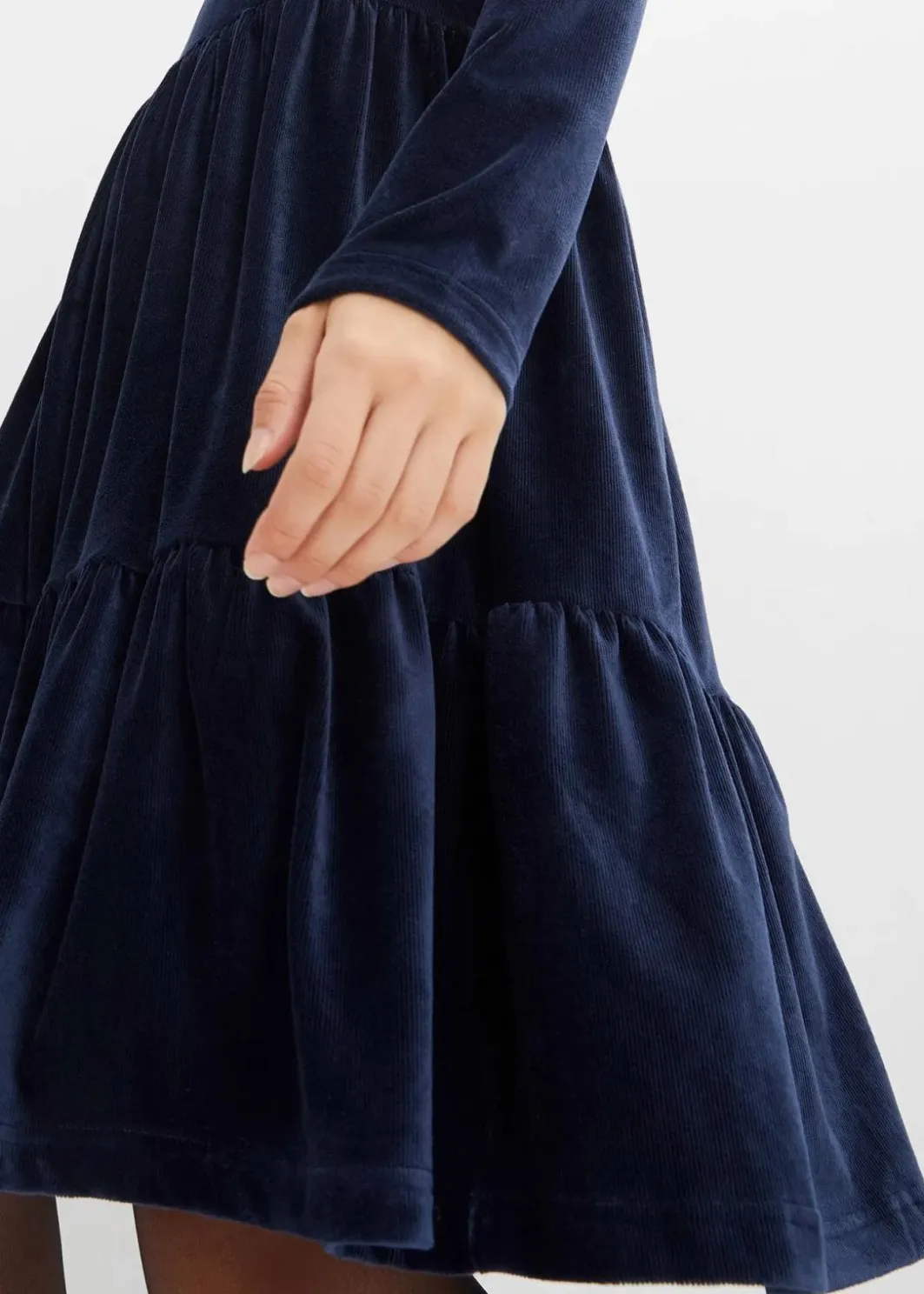 Online Minikleid aus elastischen Samt Damen Bekleidung·Pullover & Strickjacken|Kleider