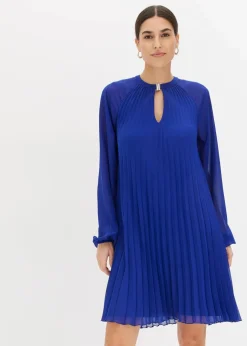 Damen bonprix Bekleidung·Pullover & Strickjacken|Festliche Mode|Minikleid aus feinem Chiffon mit Plisseé