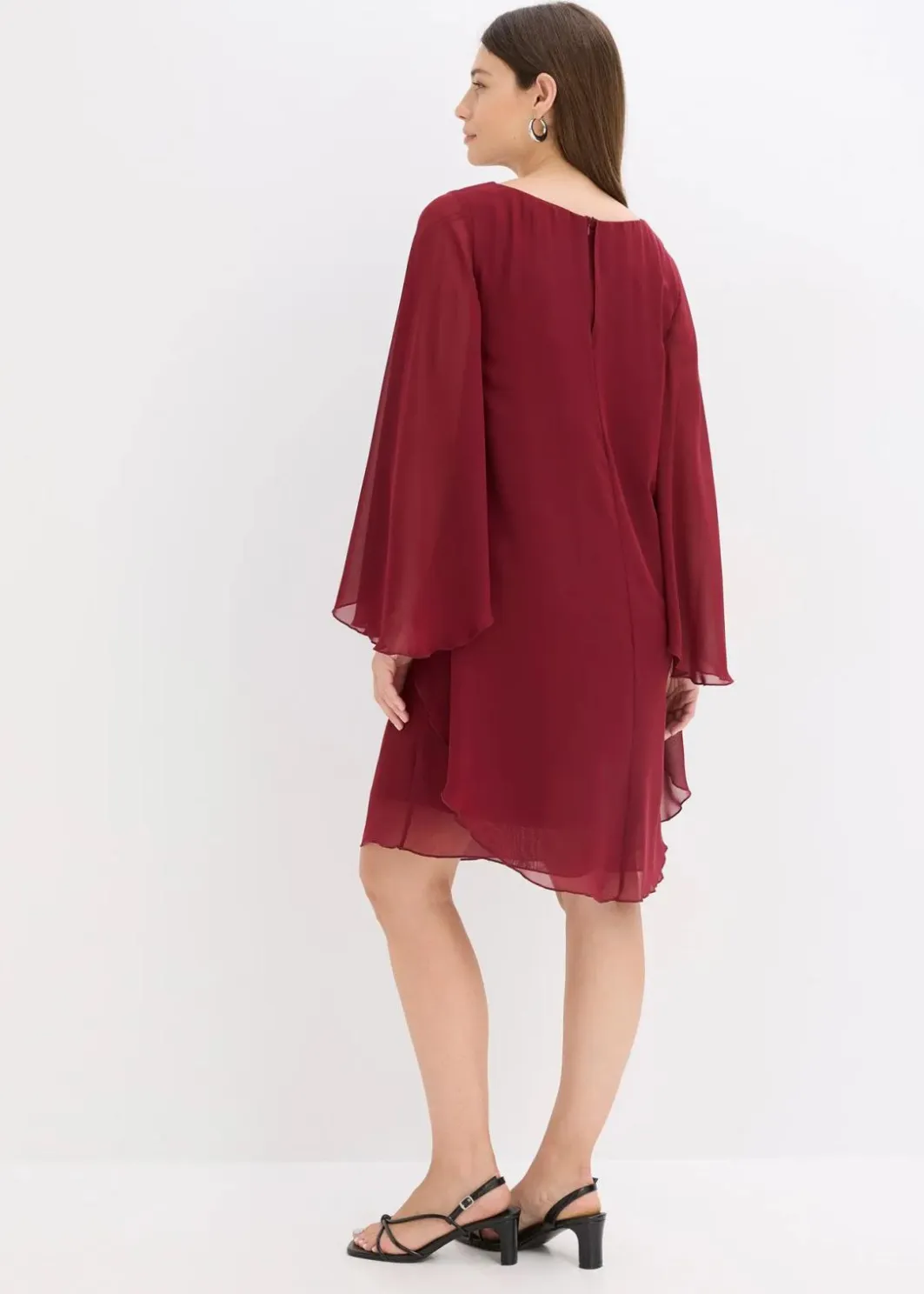 Damen bonprix Bekleidung·Pullover & Strickjacken|Festliche Mode|Minikleid aus feinem Chiffon