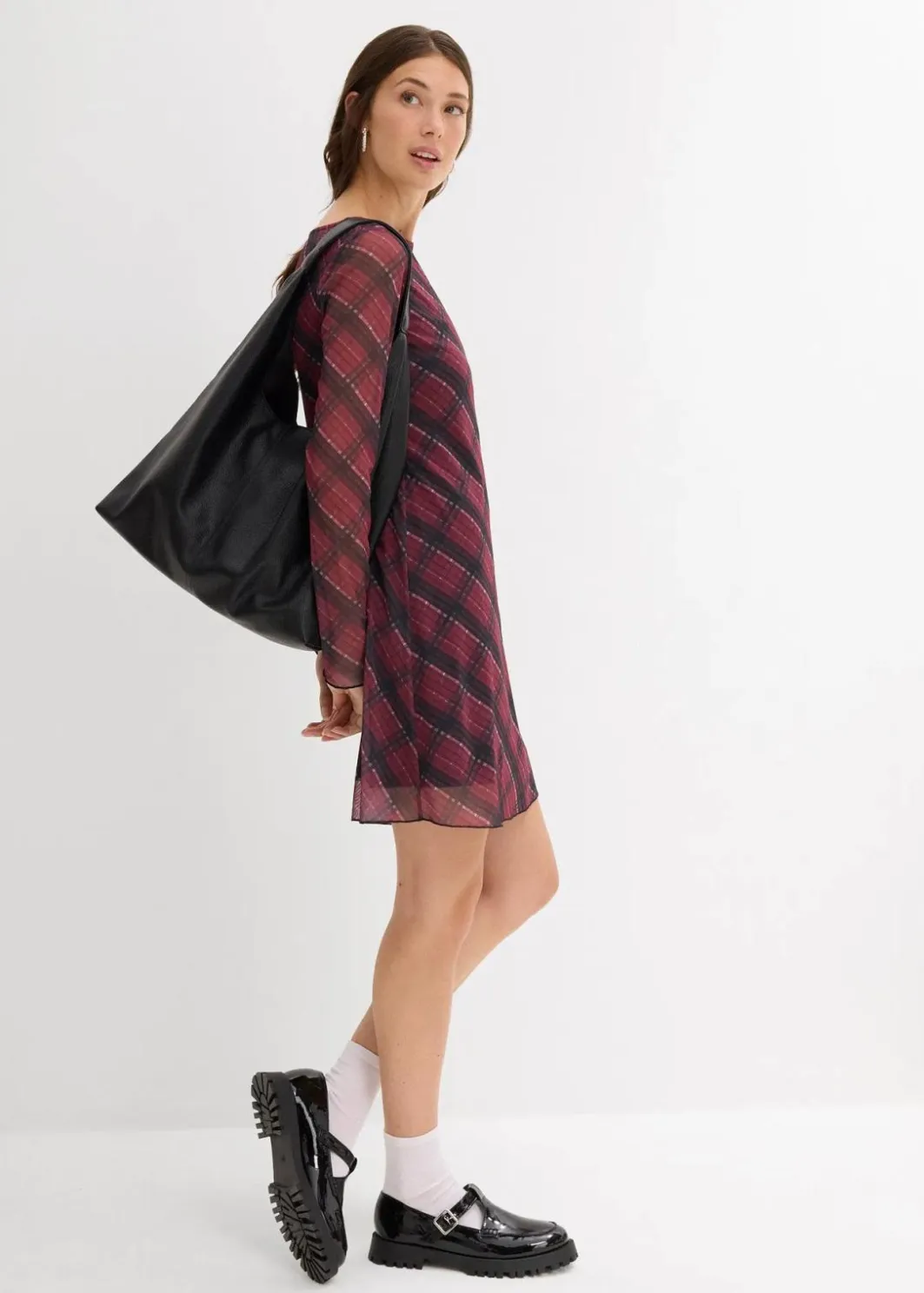 Best Minikleid aus feinem Mesh Damen Kleider