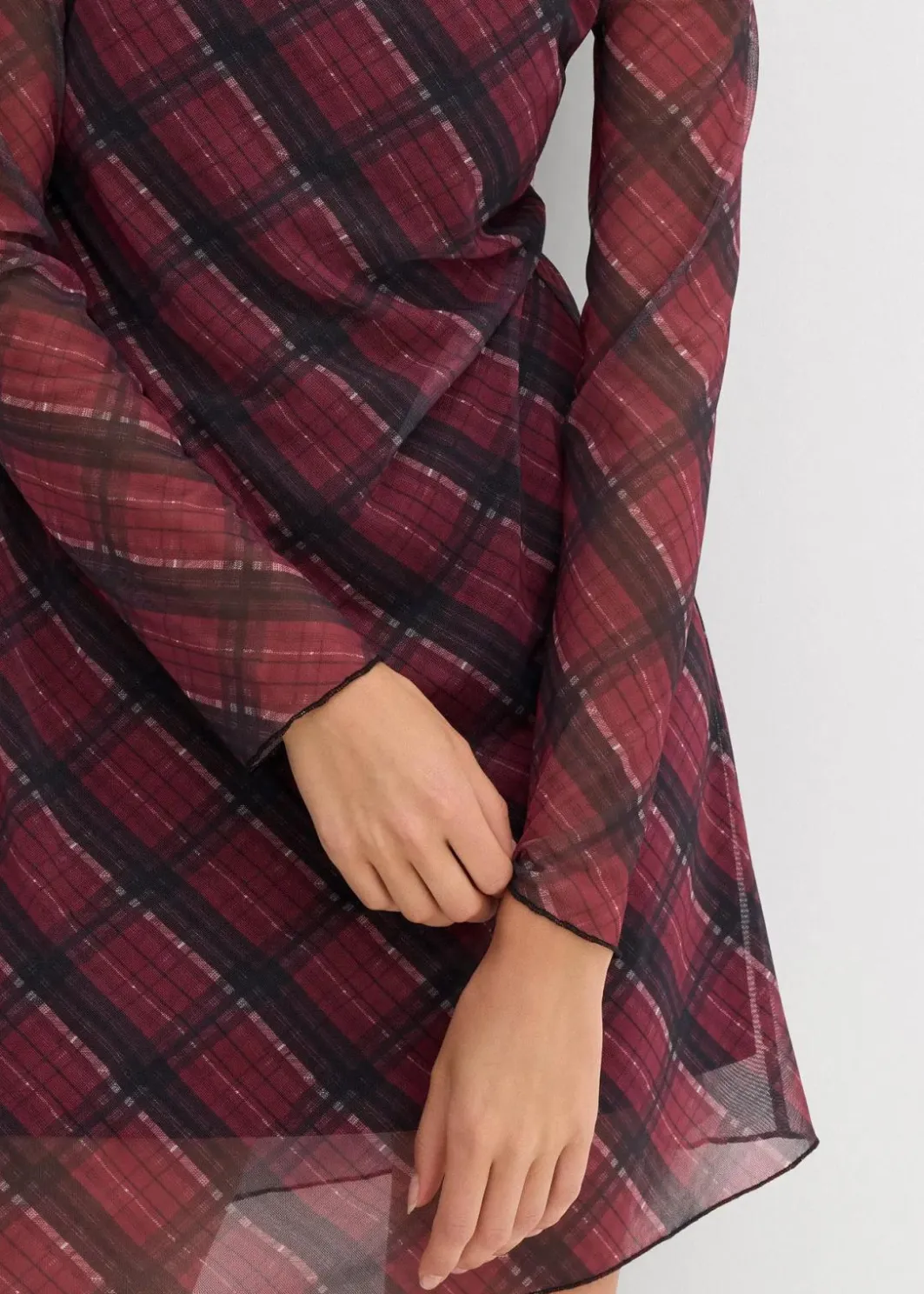 Best Minikleid aus feinem Mesh Damen Kleider