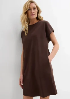 Damen bonprix Bekleidung·Pullover & Strickjacken|Kleider|Minikleid aus fester Interlock-Qualität mit Taschen