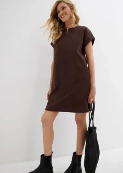 Damen bonprix Bekleidung·Pullover & Strickjacken|Kleider|Minikleid aus fester Interlock-Qualität mit Taschen