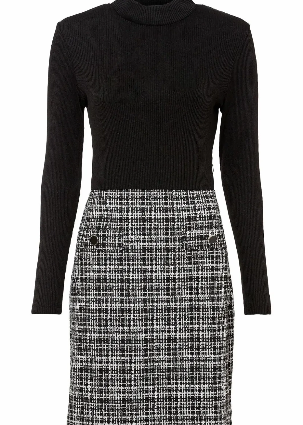 Hot Minikleid aus fließendem Viskose-Mix Damen Kleider|Bekleidung·Pullover & Strickjacken