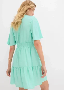 Hot Minikleid aus fließendem Viskose-Mix Damen Bekleidung·Pullover & Strickjacken|Kleider