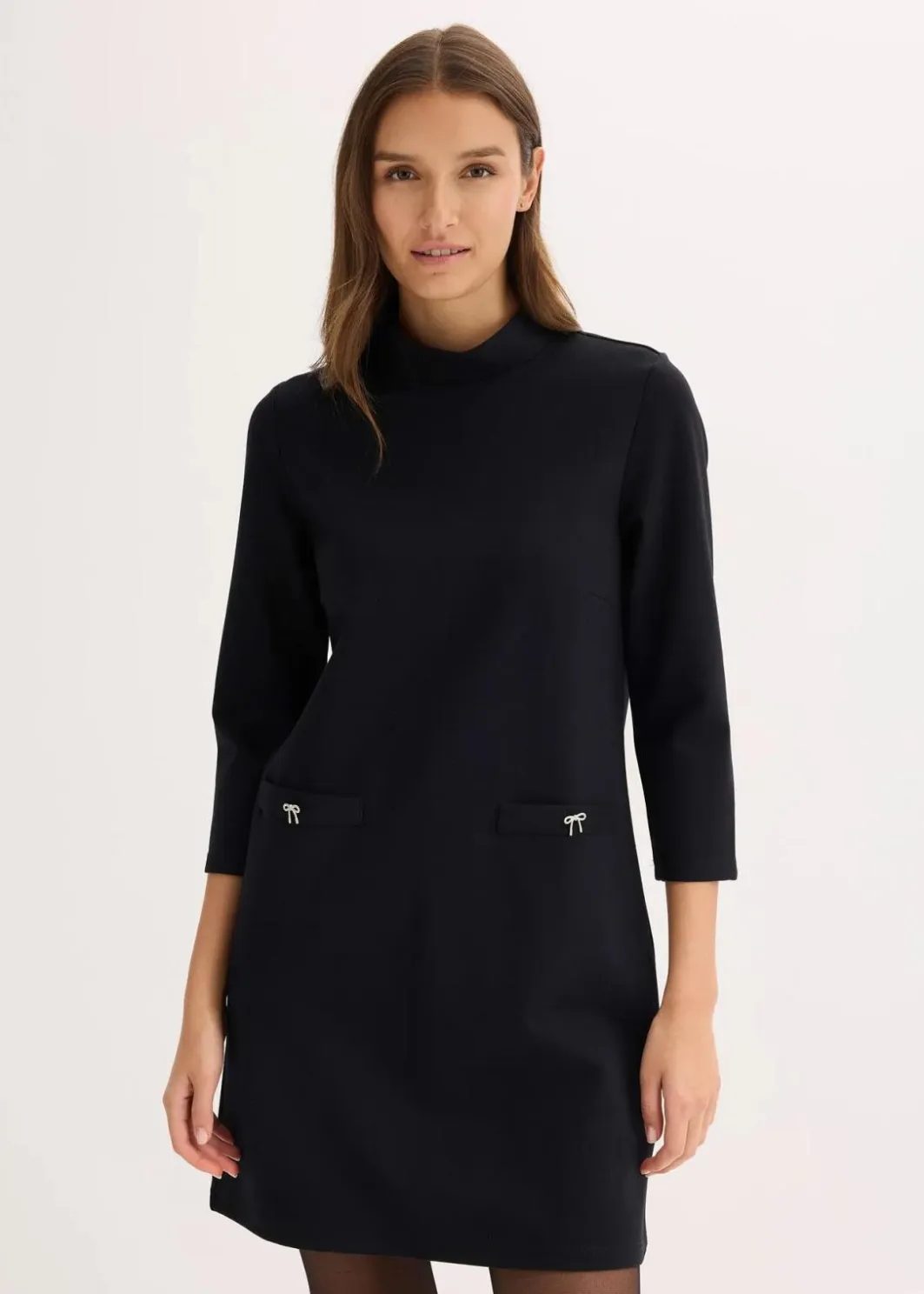 Damen bonprix Bekleidung·Pullover & Strickjacken|Kleider|Minikleid aus fließendem Viskose-Mix