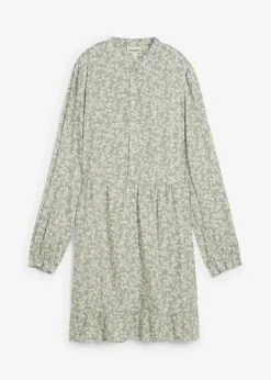 Online Minikleid aus fließender Viskose Damen Bekleidung·Pullover & Strickjacken|Kleider
