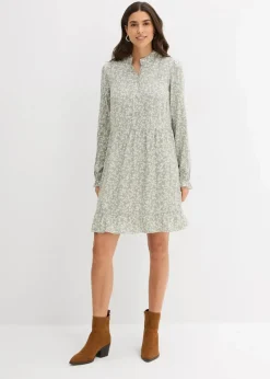 Online Minikleid aus fließender Viskose Damen Bekleidung·Pullover & Strickjacken|Kleider