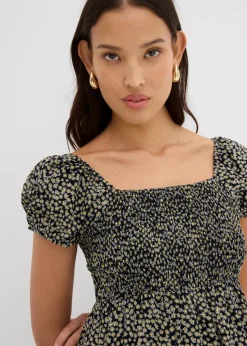 Clearance Minikleid aus fließender Viskose Damen Bekleidung·Pullover & Strickjacken|Kleider