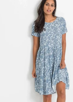 Clearance Minikleid aus fließender Viskose Damen Bekleidung·Pullover & Strickjacken|Kleider