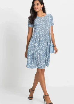 Clearance Minikleid aus fließender Viskose Damen Bekleidung·Pullover & Strickjacken|Kleider