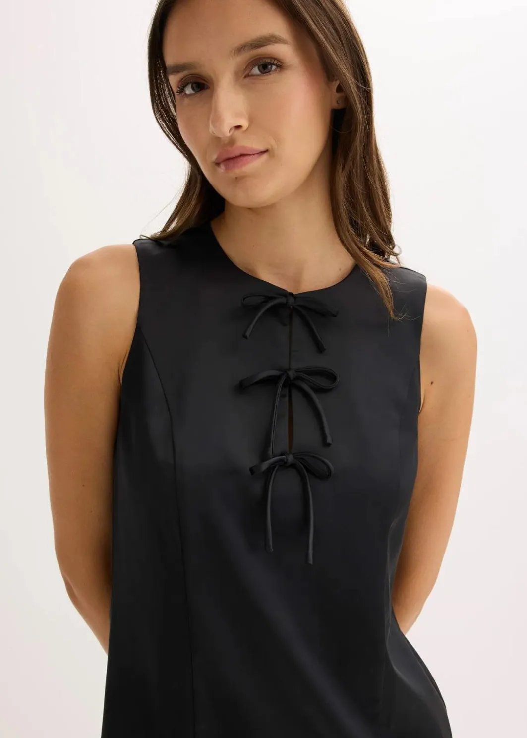 Damen bonprix Bekleidung·Pullover & Strickjacken|Kleider|Minikleid aus glänzendem Satin