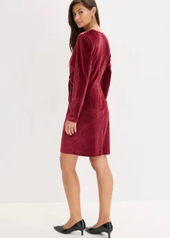 Damen bonprix Bekleidung·Pullover & Strickjacken|Festliche Mode|Minikleid aus glänzendem Samt