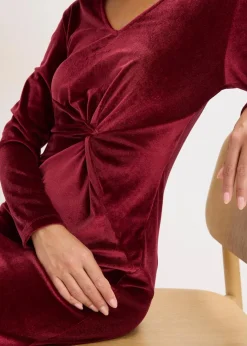 Damen bonprix Bekleidung·Pullover & Strickjacken|Festliche Mode|Minikleid aus glänzendem Samt