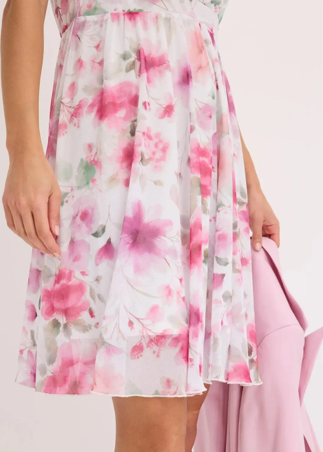 Outlet Minikleid aus Mesh Damen Nachhaltigere Materialien|Kleider
