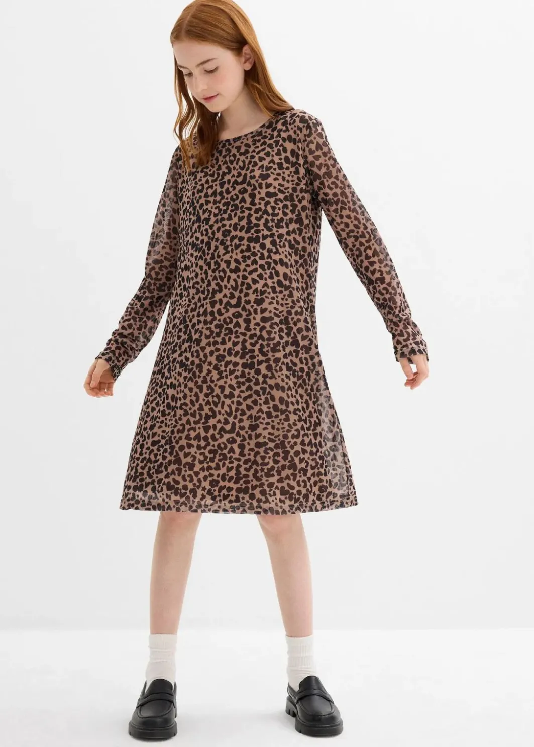 Kinder bonprix Mädchen 9-16 Jahre·Kleider & Jumpsuits|Minikleid aus Mesh
