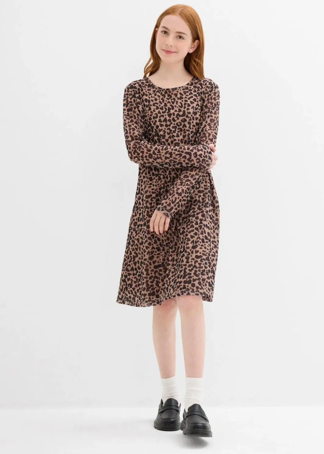 Kinder bonprix Mädchen 9-16 Jahre·Kleider & Jumpsuits|Minikleid aus Mesh