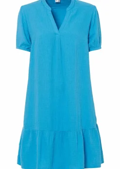 Online Minikleid aus Musselin Damen Bekleidung·Pullover & Strickjacken|Kleider