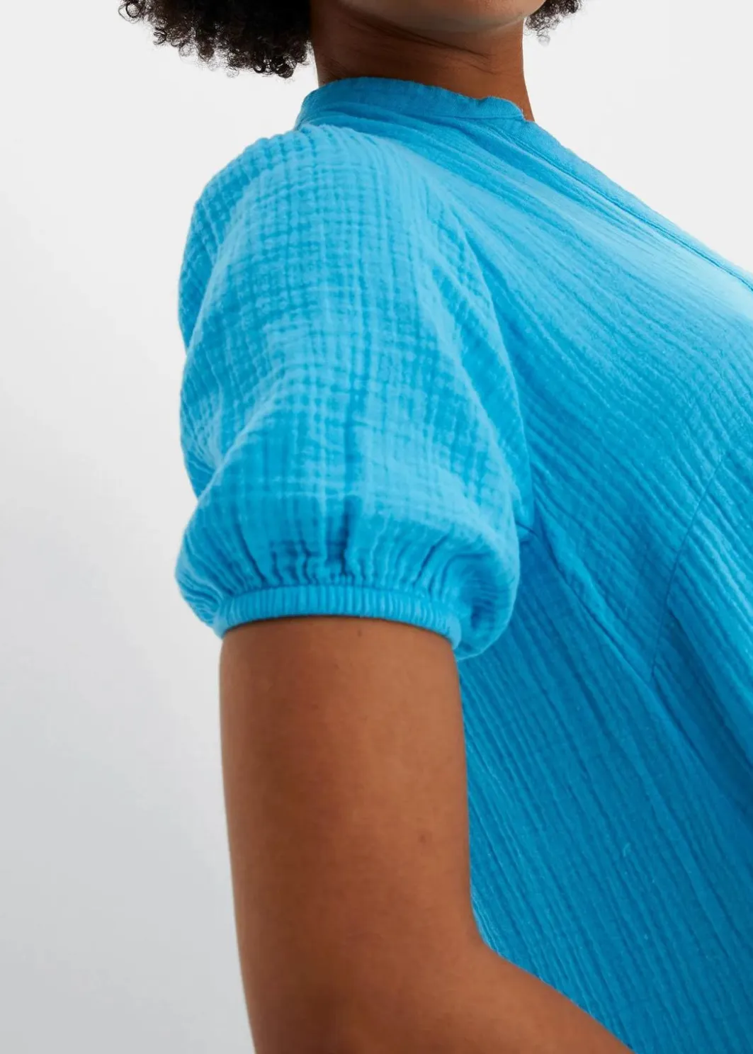 Online Minikleid aus Musselin Damen Bekleidung·Pullover & Strickjacken|Kleider
