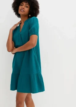 New Minikleid aus Musselin Damen Kleider|Bekleidung·Pullover & Strickjacken