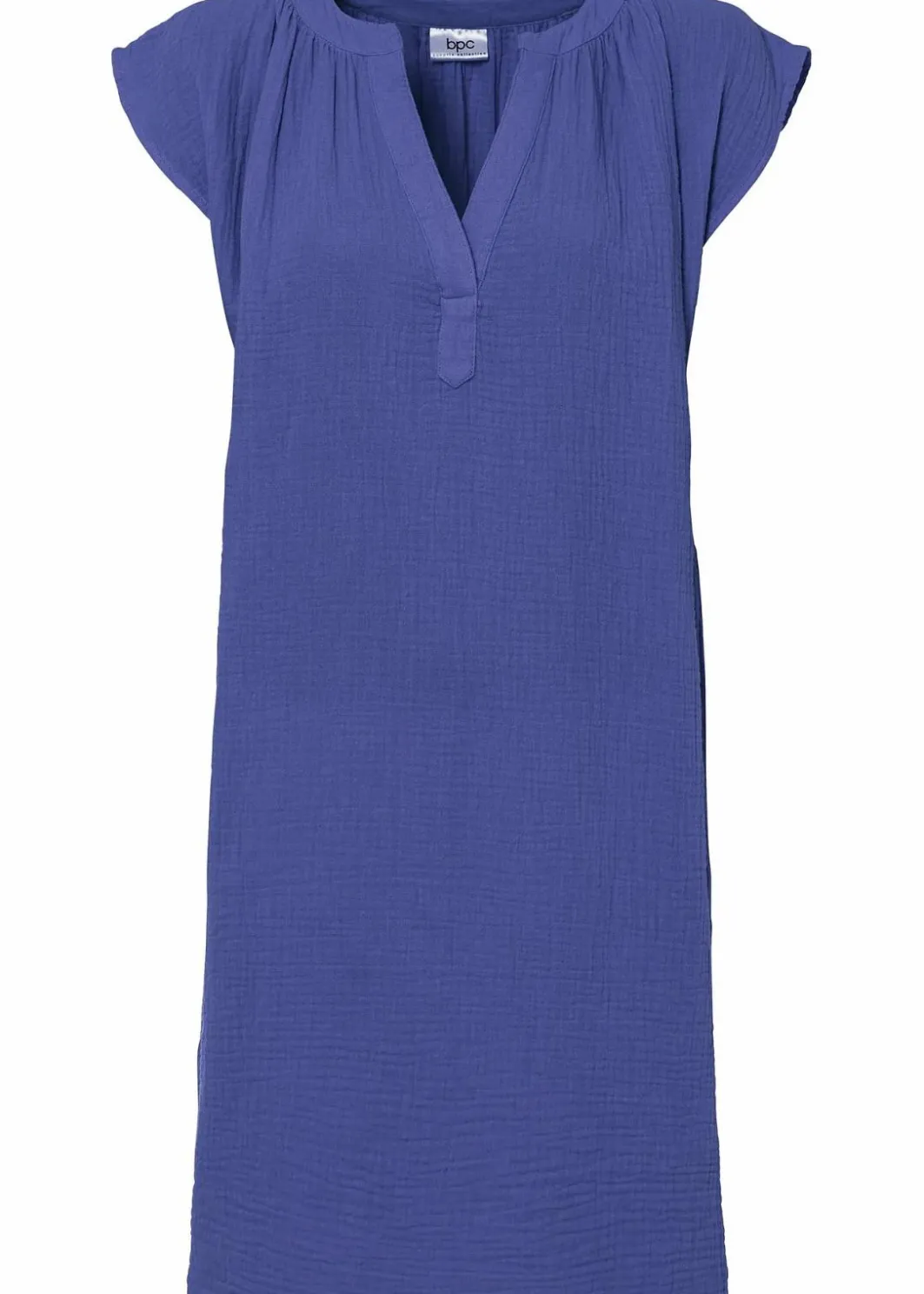 Damen bonprix Kleider|Bekleidung·Pullover & Strickjacken|Minikleid aus reiner Baumwolle