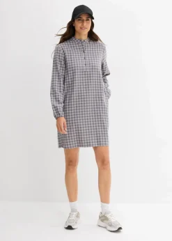 Damen bonprix Kleider|Bekleidung·Pullover & Strickjacken|Minikleid aus reiner Baumwolle