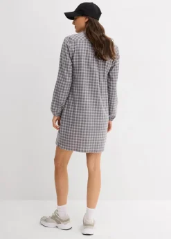 Damen bonprix Kleider|Bekleidung·Pullover & Strickjacken|Minikleid aus reiner Baumwolle