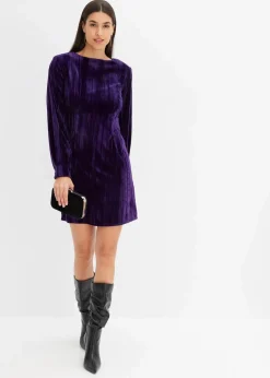 Damen bonprix Nachhaltigere Materialien|Kleider|Minikleid aus Samt