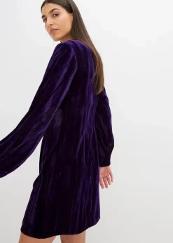 Damen bonprix Nachhaltigere Materialien|Kleider|Minikleid aus Samt