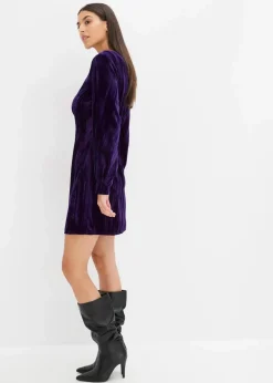 Damen bonprix Nachhaltigere Materialien|Kleider|Minikleid aus Samt
