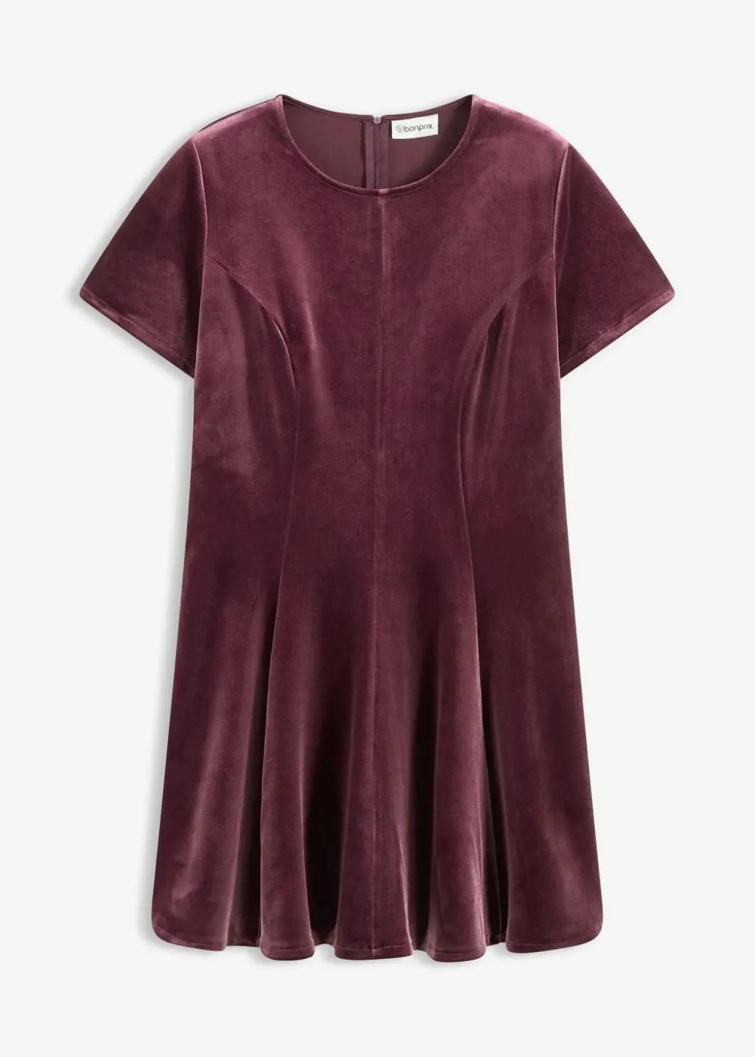 Damen bonprix Kleider|Bekleidung·Pullover & Strickjacken|Minikleid aus softem Samt