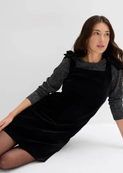 Sale Minikleid aus softem Samt Damen Kleider