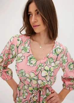 Online Minikleid aus softem Viskose-Mix Damen Kleider|Bekleidung·Pullover & Strickjacken