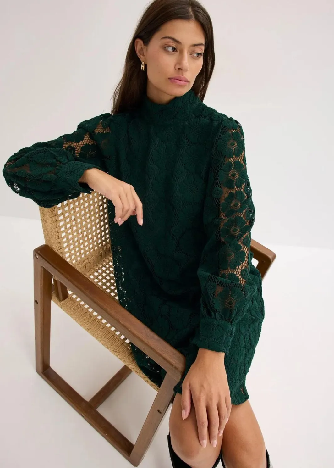 New Minikleid aus Spitze Damen Kleider|Bekleidung·Pullover & Strickjacken