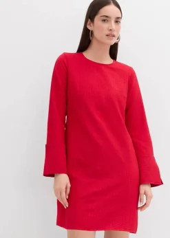 Online Minikleid aus strukturiertem Material Damen Kleider