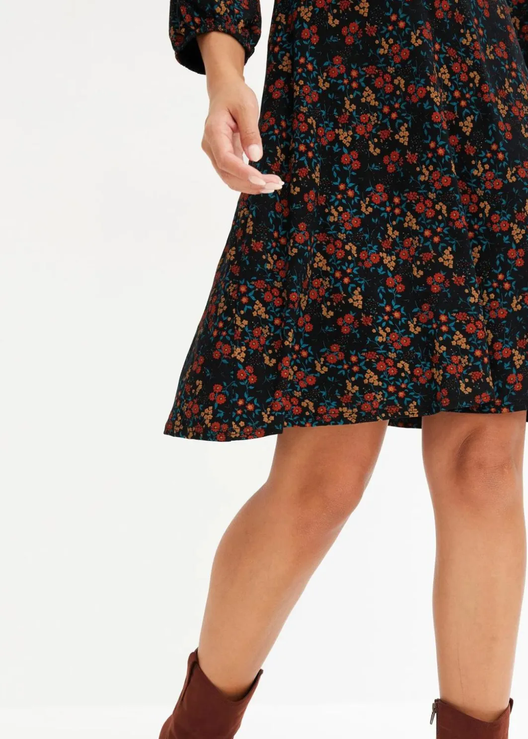 Online Minikleid aus Viskose-Mix Damen Kleider|Bekleidung·Pullover & Strickjacken