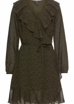Damen bonprix Bekleidung·Pullover & Strickjacken|Kleider|Minikleid in Wickeloptik