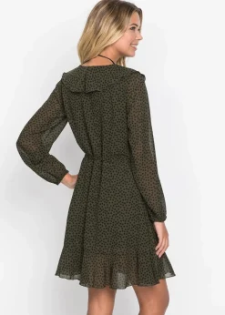 Damen bonprix Bekleidung·Pullover & Strickjacken|Kleider|Minikleid in Wickeloptik