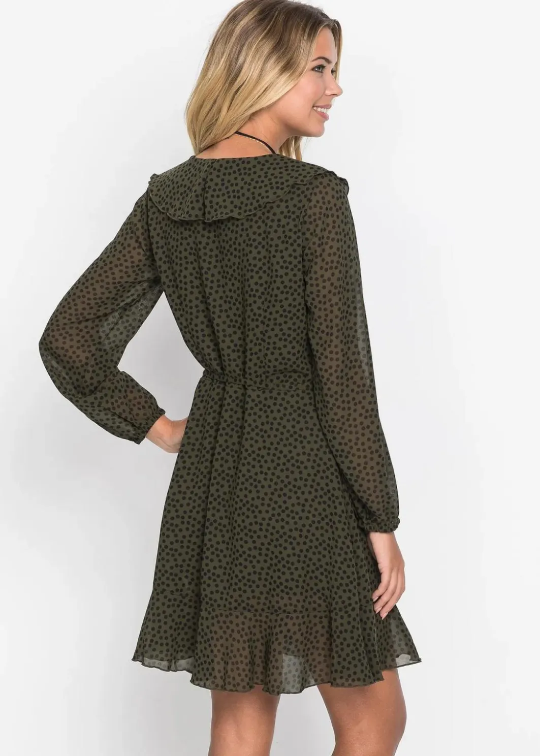 Damen bonprix Bekleidung·Pullover & Strickjacken|Kleider|Minikleid in Wickeloptik