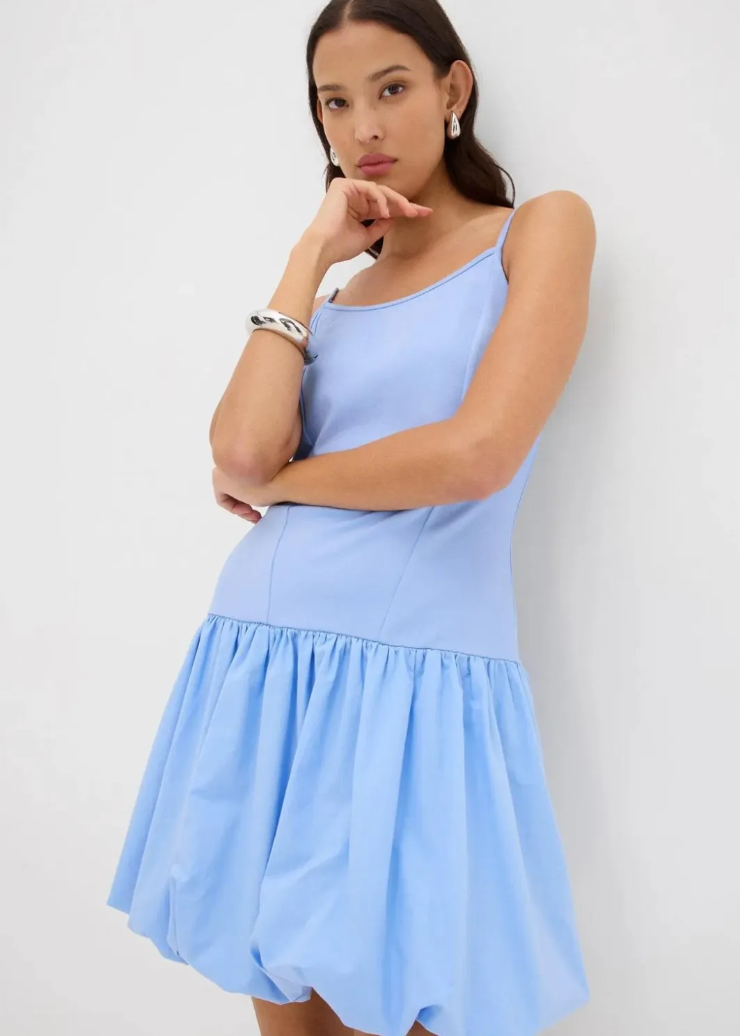 Damen bonprix Kleider|Minikleid mit Ballonrock