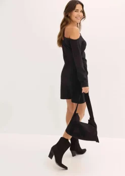 Damen bonprix Bekleidung·Pullover & Strickjacken|Kleider|Minikleid mit Cut-Outs