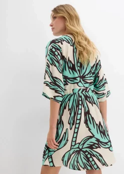 Online Minikleid mit Kimono-Ärmeln aus fließender Viskose Damen Nachhaltigere Materialien|Kleider