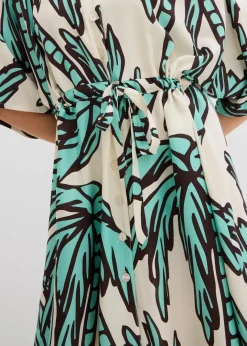 Online Minikleid mit Kimono-Ärmeln aus fließender Viskose Damen Nachhaltigere Materialien|Kleider