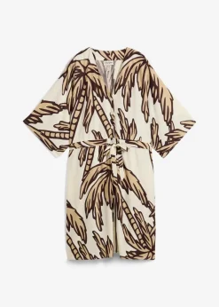 Damen bonprix Bekleidung·Pullover & Strickjacken|Kleider|Minikleid mit Kimono-Ärmeln aus fließender Viskose