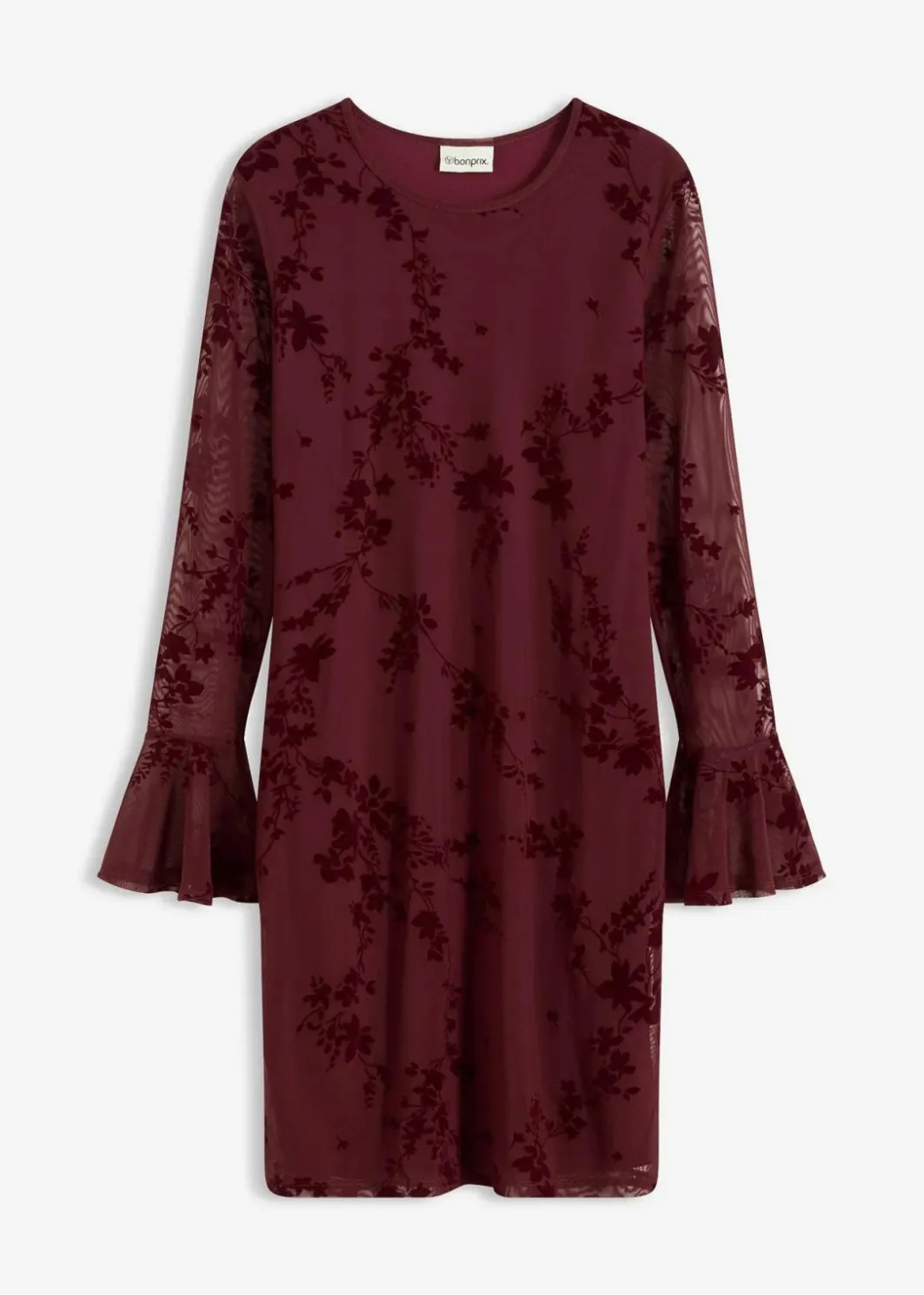Minikleid mit Mesh Damen Kleider|Bekleidung·Pullover & Strickjacken