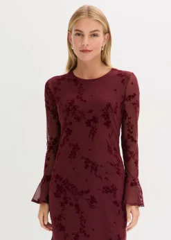 Minikleid mit Mesh Damen Kleider|Bekleidung·Pullover & Strickjacken