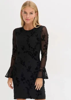 Outlet Minikleid mit Mesh Damen Bekleidung·Pullover & Strickjacken|Kleider
