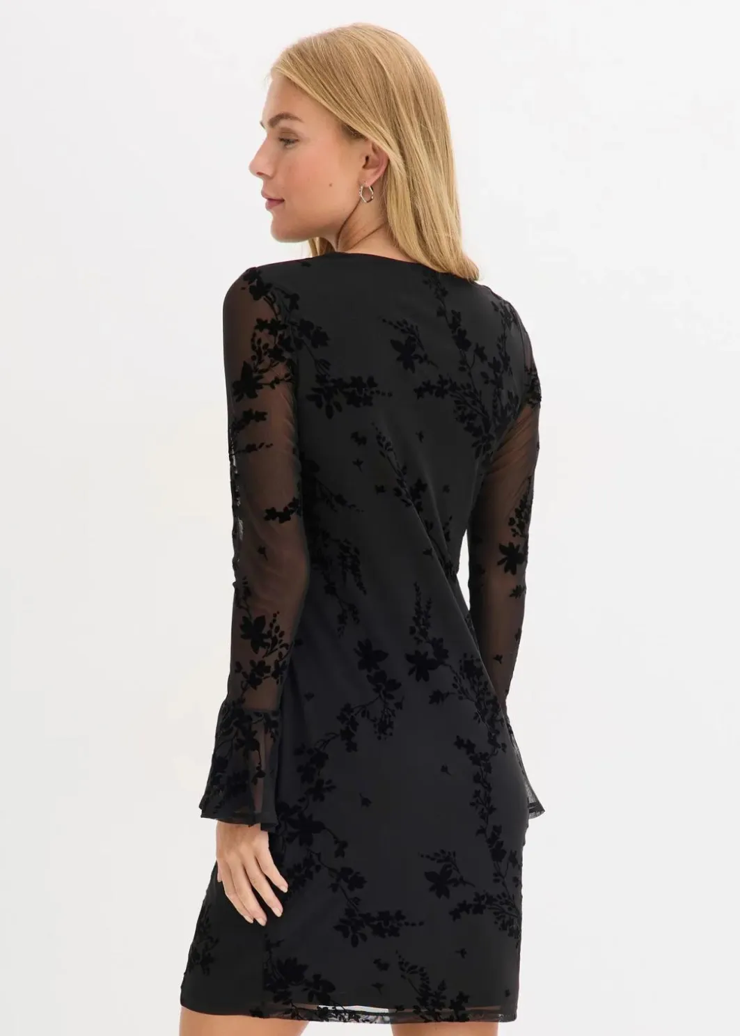 Outlet Minikleid mit Mesh Damen Bekleidung·Pullover & Strickjacken|Kleider