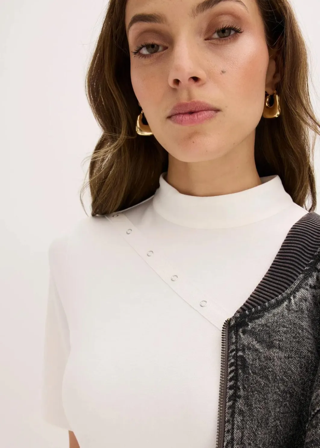 Sale Minikleid mit Nieten Damen Bekleidung·Pullover & Strickjacken|Kleider