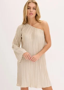 Damen bonprix Kleider|Minikleid mit Plissee